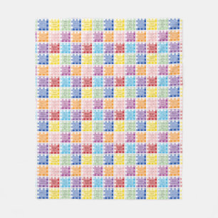 Gingham Bible verses om barn spädbarn Fleecefilt