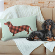 Gingham Black och Tan Dachshund Profile - Mint
