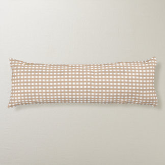 Gingham Borstad Polyester Kroppskudde 