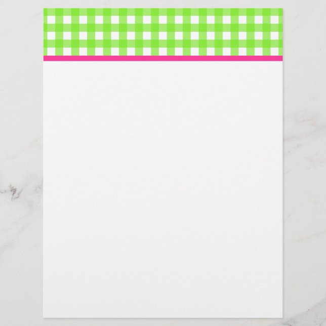 Gingham brevpapper (Framsida)