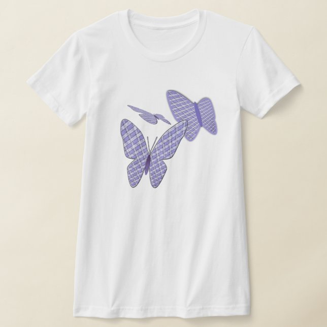 Gingham Butterflies Tee (Laydown)