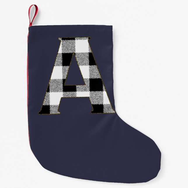 Gingham Check A Liten Julstrumpa (Framsidan)