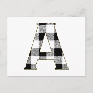 Gingham Check A Vykort