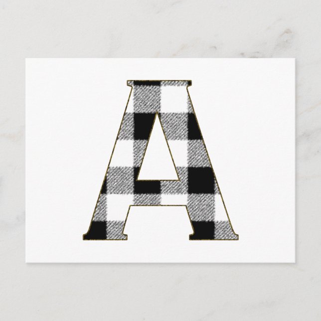 Gingham Check A Vykort (Framsida)