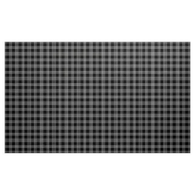 Gingham Check Black and White Fabric Tyg (Yard)