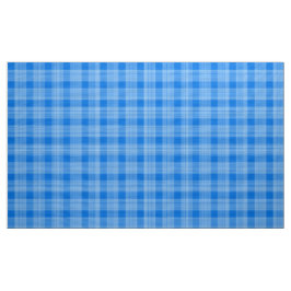 Gingham Check Blue and White Fabric Tyg
