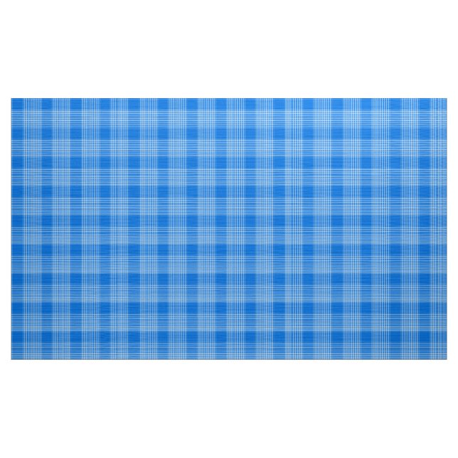 Gingham Check Blue and White Fabric Tyg (Yard)