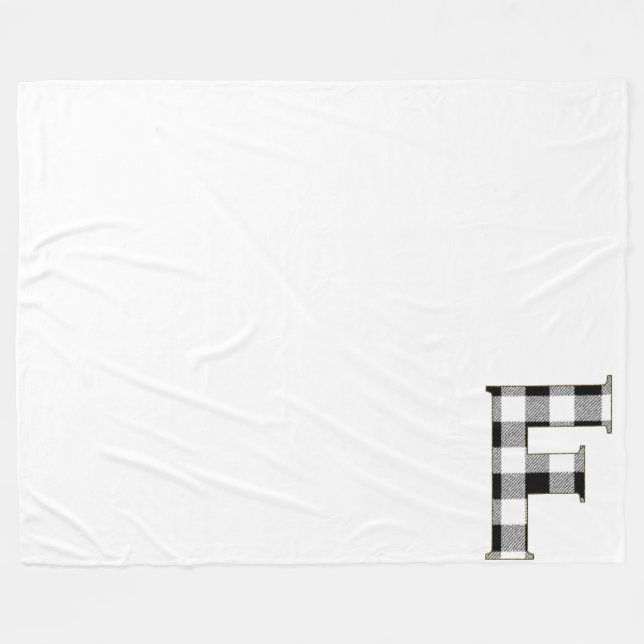Gingham Check Brev F Fleecefilt (Framsidan (Horisontell))