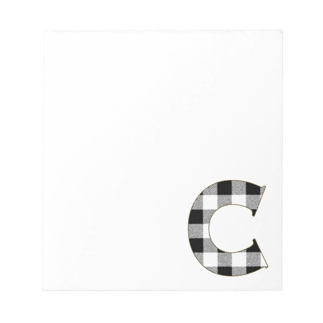 Gingham Check C Anteckningsblock (Framsida)