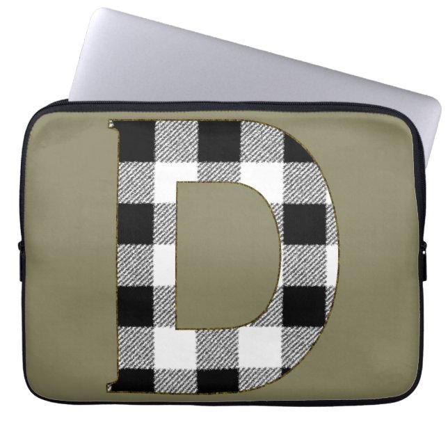 Gingham Check D Laptop Fodral (Framsidan)