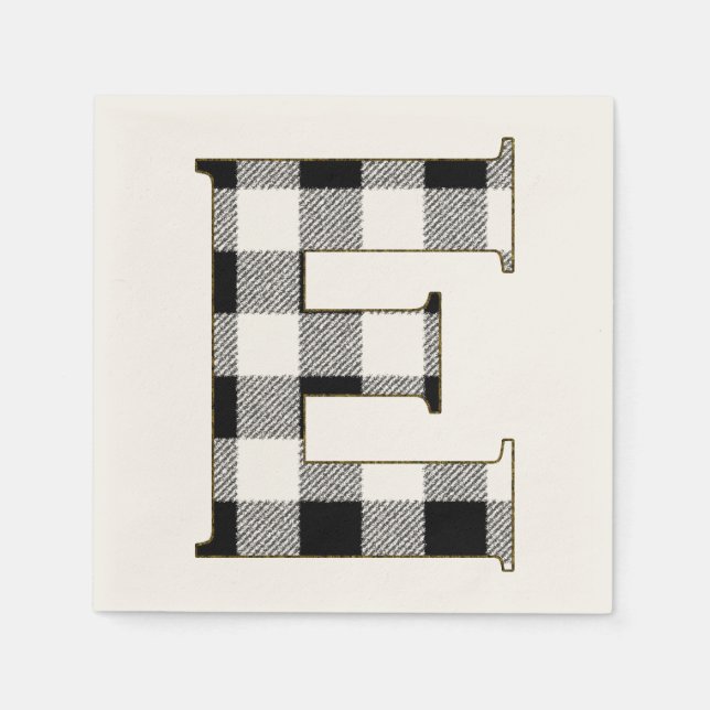 Gingham Check E Pappersservett (Framsidan)