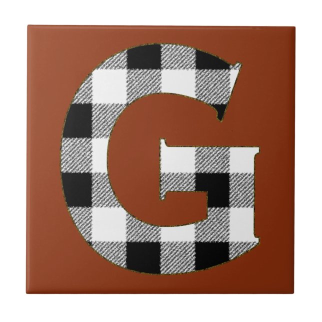 Gingham Check G Kakelplatta (Framsidan)