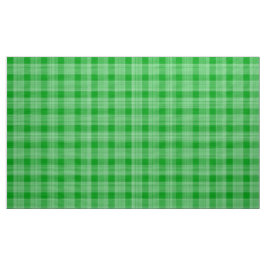 Gingham Check Grönt and White Fabric Tyg