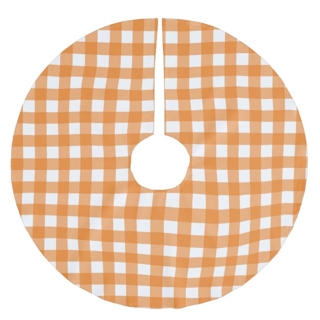GINGHAM CHECK JULGRANSMATTA BORSTAD POLYESTER (Framsidan)