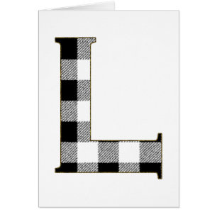 Gingham Check L Hälsningskort