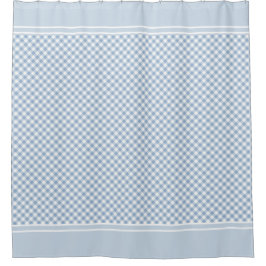 Gingham Check Light Blue White land