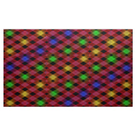 Gingham Check Multicolor Mönster Fabric Tyg