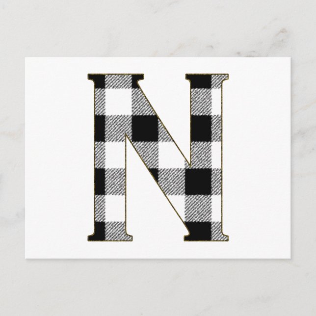 Gingham Check N Vykort (Framsida)