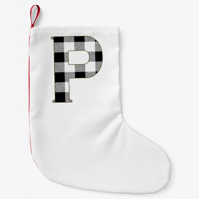 Gingham Check P Liten Julstrumpa (Framsidan)