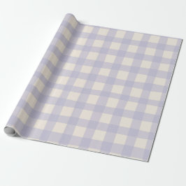 Gingham Check Pattern with White Speckles Presentpapper