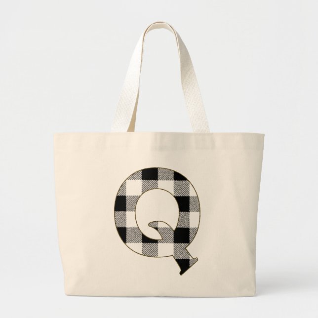 Gingham Check Q Jumbo Tygkasse (Framsidan)