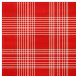 Gingham Check Red and White Fabric Tyg