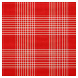 Gingham Check Red and White Fabric Tyg