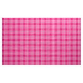 Gingham Check Rosa and White Fabric Tyg
