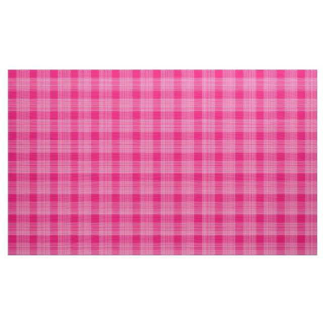 Gingham Check Rosa and White Fabric Tyg (Yard)