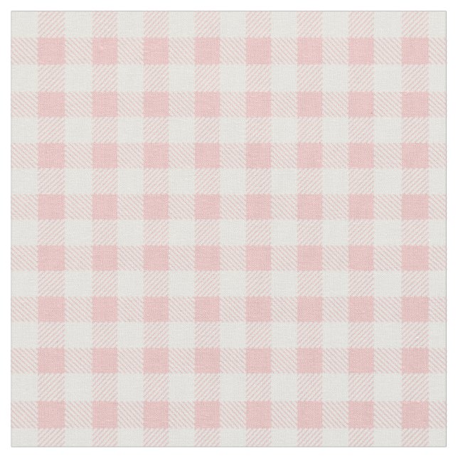 Gingham Check Skriv ut Tyg (Närbild)