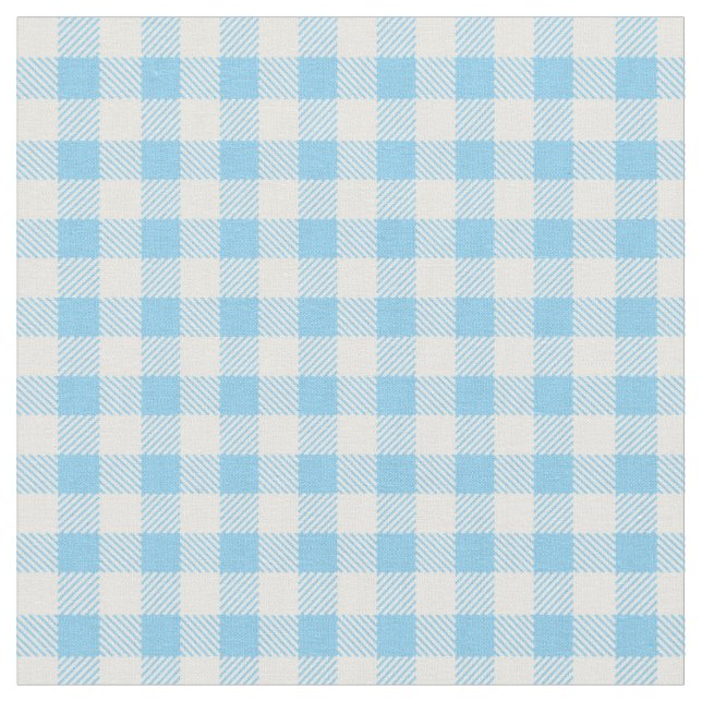 Gingham Check Skriv ut Tyg (Närbild)