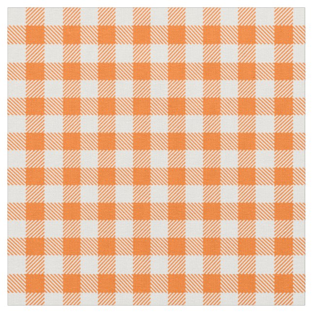 Gingham Check Skriv ut Tyg (Närbild)