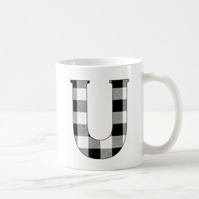 Gingham Check U Kaffemugg (Höger)