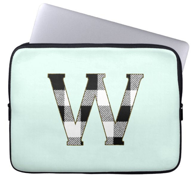 Gingham Check W Laptop Fodral (Framsidan)
