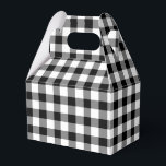 Gingham, Classic Black and White Checked Presentaskar<br><div class="desc">En affischruta med ett klassiskt svart och vitt land stil har kontrollerat gingham mönster.</div>