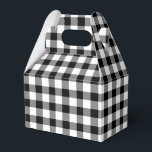 Gingham, Classic Black and White Checked Presentaskar<br><div class="desc">En affischruta med ett klassiskt svart och vitt land stil har kontrollerat gingham mönster.</div>