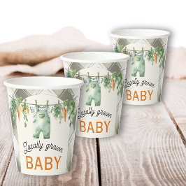 Gingham Clothesline Locally Grown Baby Shower