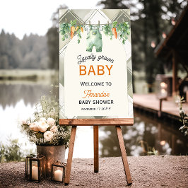 Gingham Clothesline Locally Grown Baby Shower