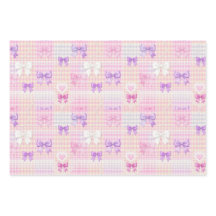 Gingham Coquette Bows Baby Shower Girls Birthday