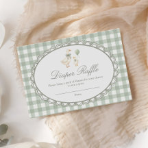 Gingham Dumma Gås Bebis Badrums Blöja Lotteri