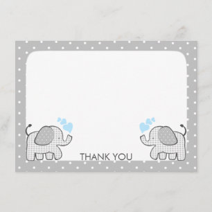 Gingham Elephant Pojke Twillingars Tack Kort