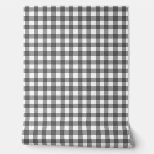 Gingham grå klassisk toppval