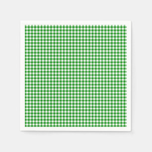 Gingham-Grönt-Pappra blöjor Pappersservett