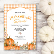 Gingham Höstpumpor Thanksgiving Middag