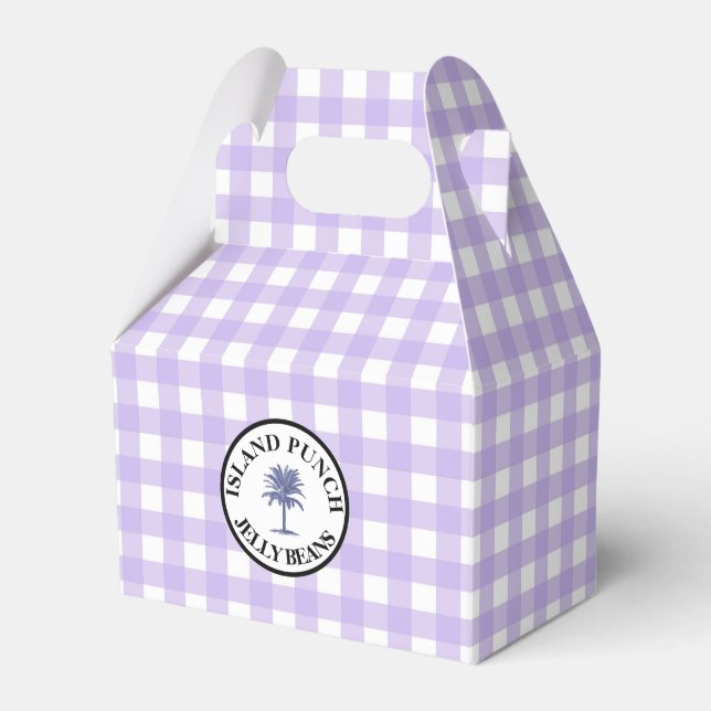 Gingham Island Punch Gelébönor Presentaskar (Framsidan Sidan)