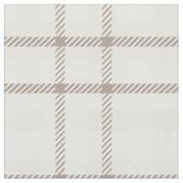 Gingham karott neutral kaffelatte randig tyg