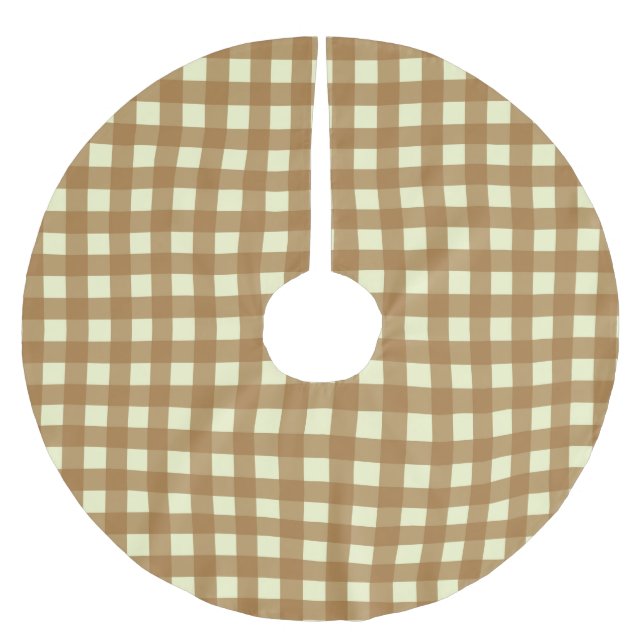 GINGHAM-KONTROLL JULGRANSMATTA BORSTAD POLYESTER (Framsidan)