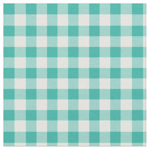 Gingham kontrollerad Mintgrönt och vit för möns Tyg
