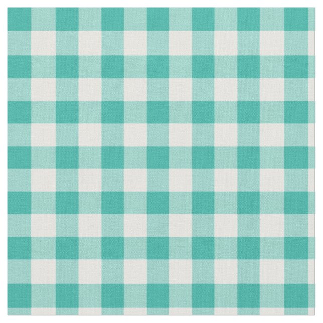 Gingham kontrollerad Mintgrönt och vit för mönster Tyg (Närbild)