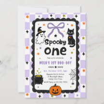 Gingham Kuslig Ett Halloween Födelsedagsfest